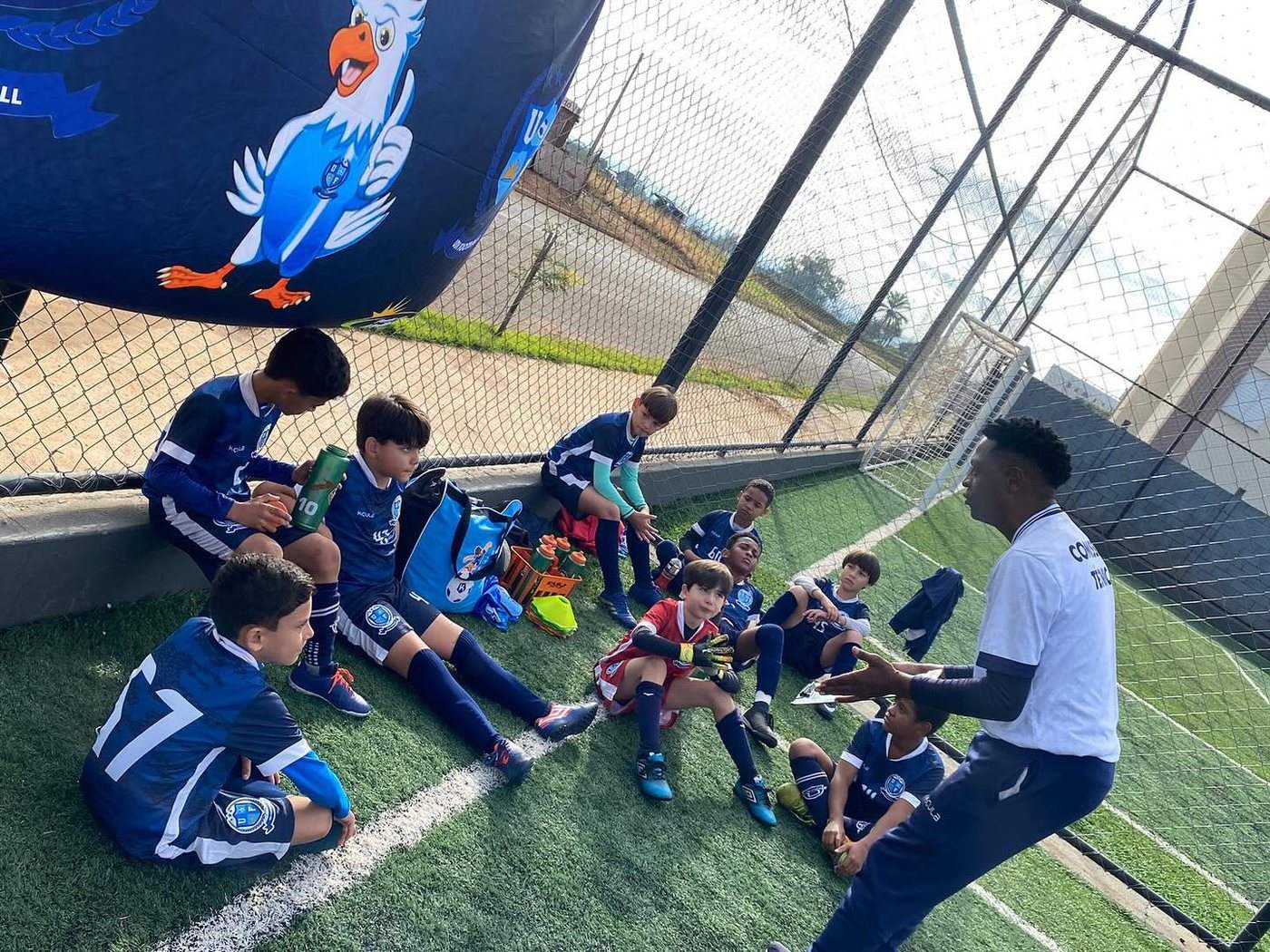 Treino da UDI Football na unidade Santa Mônica